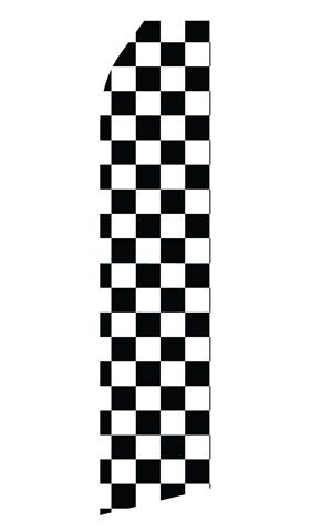 black-and-white-checkered-econo-stock-flag Black and White Checkered-Econo Stock Flag NYC